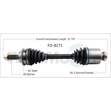 Surtrack Axle Cv Axle Shaft, Fd-8271 FD-8271